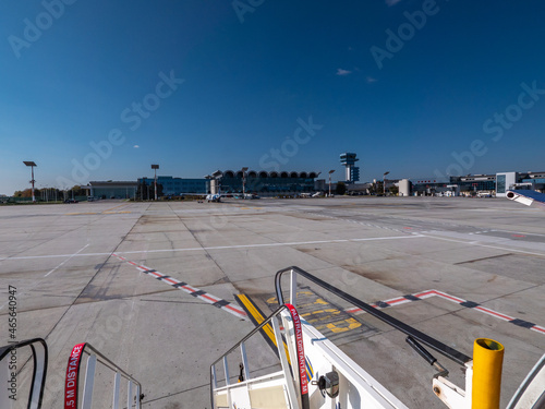 Otopeni International Airport on a sunny day photo