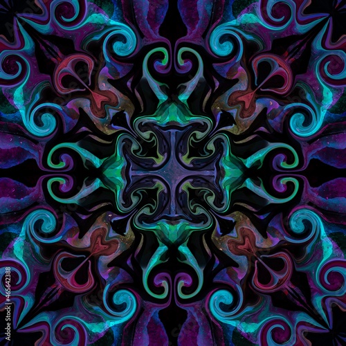 Seamless abstract multicolored surface pattern for textile design, home decoration, wallpapers and digital backgrounds.