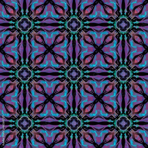 Seamless abstract multicolored surface pattern for textile design, home decoration, wallpapers and digital backgrounds.
