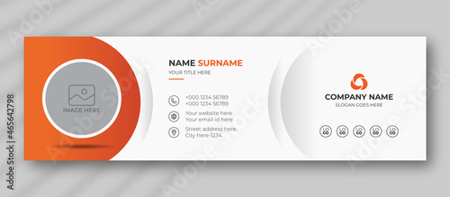 Corporate business multi purpose email signature templates.