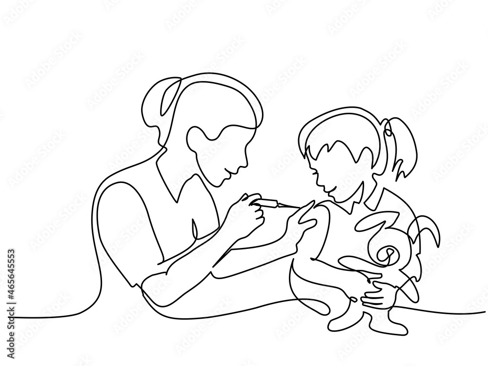 doctor giving vaccine injection to young beautiful girl patient doctor giving vaccine injection to young beautiful girl patient