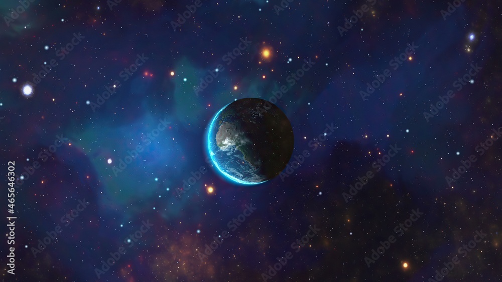 Obraz premium Planet Earth Seen From Space