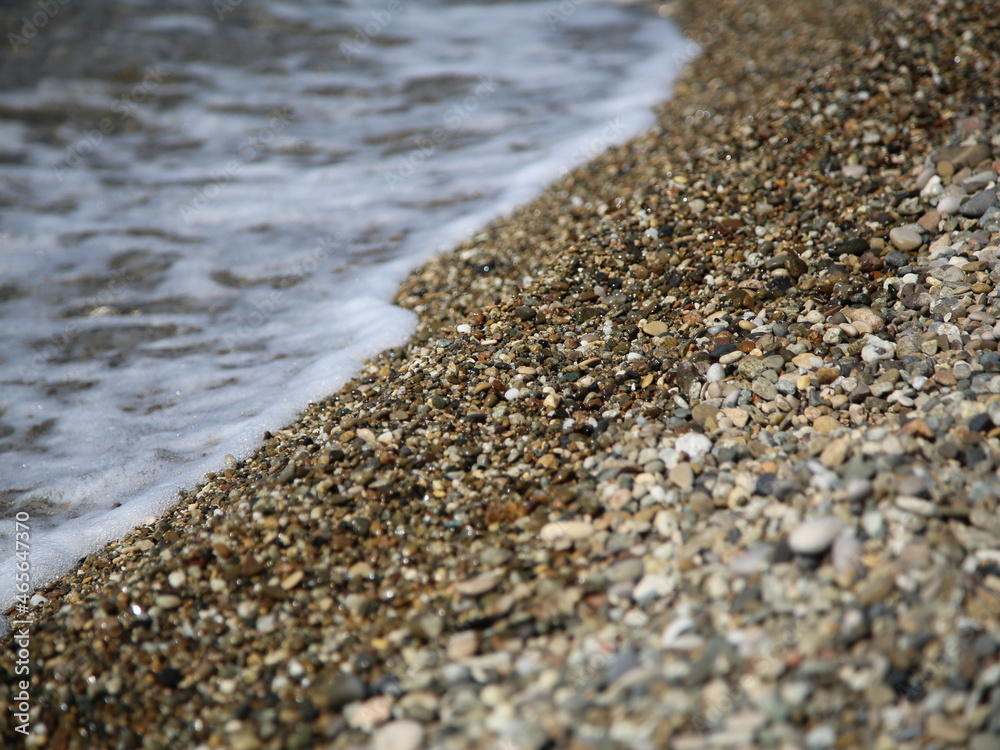 pebbles on the sea pebbles on the sea