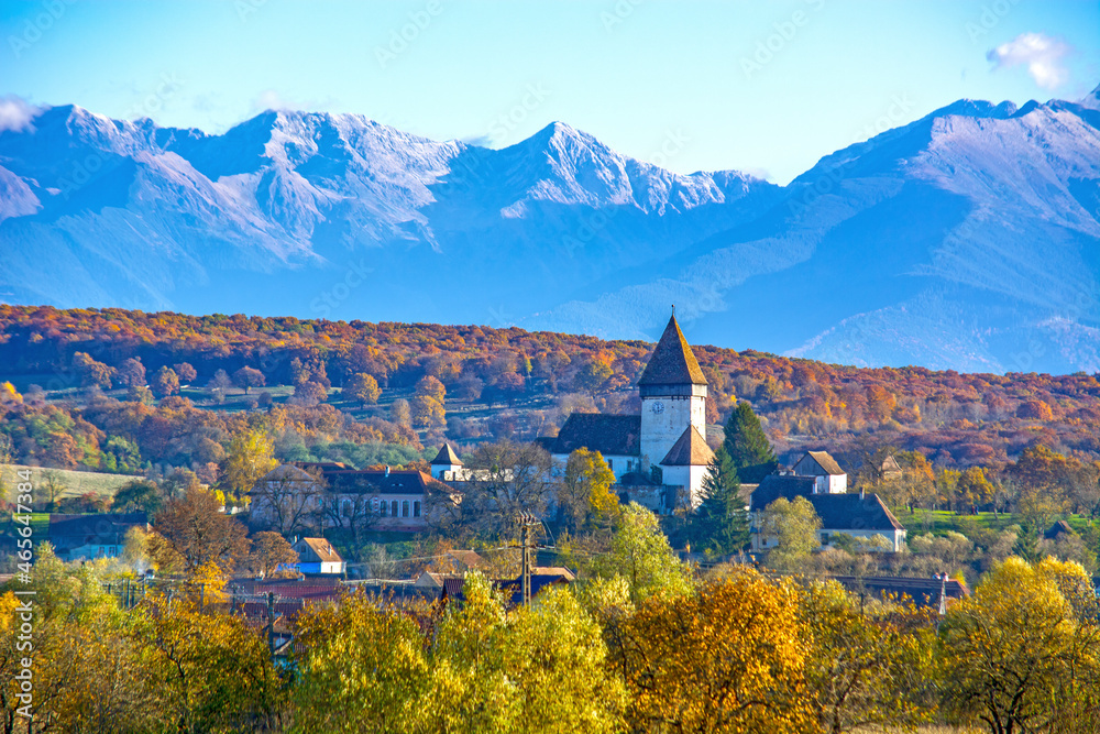 Autumn landscape in Transylvania, Romania