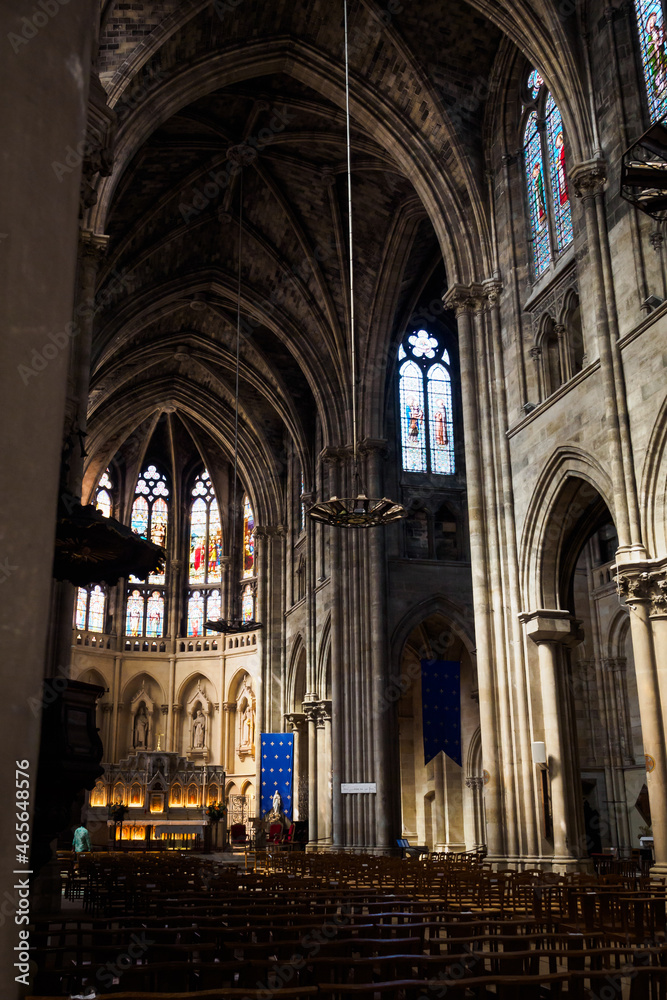 Interior of Saint Louis des Chartrons Catholic Church in Bordeaux