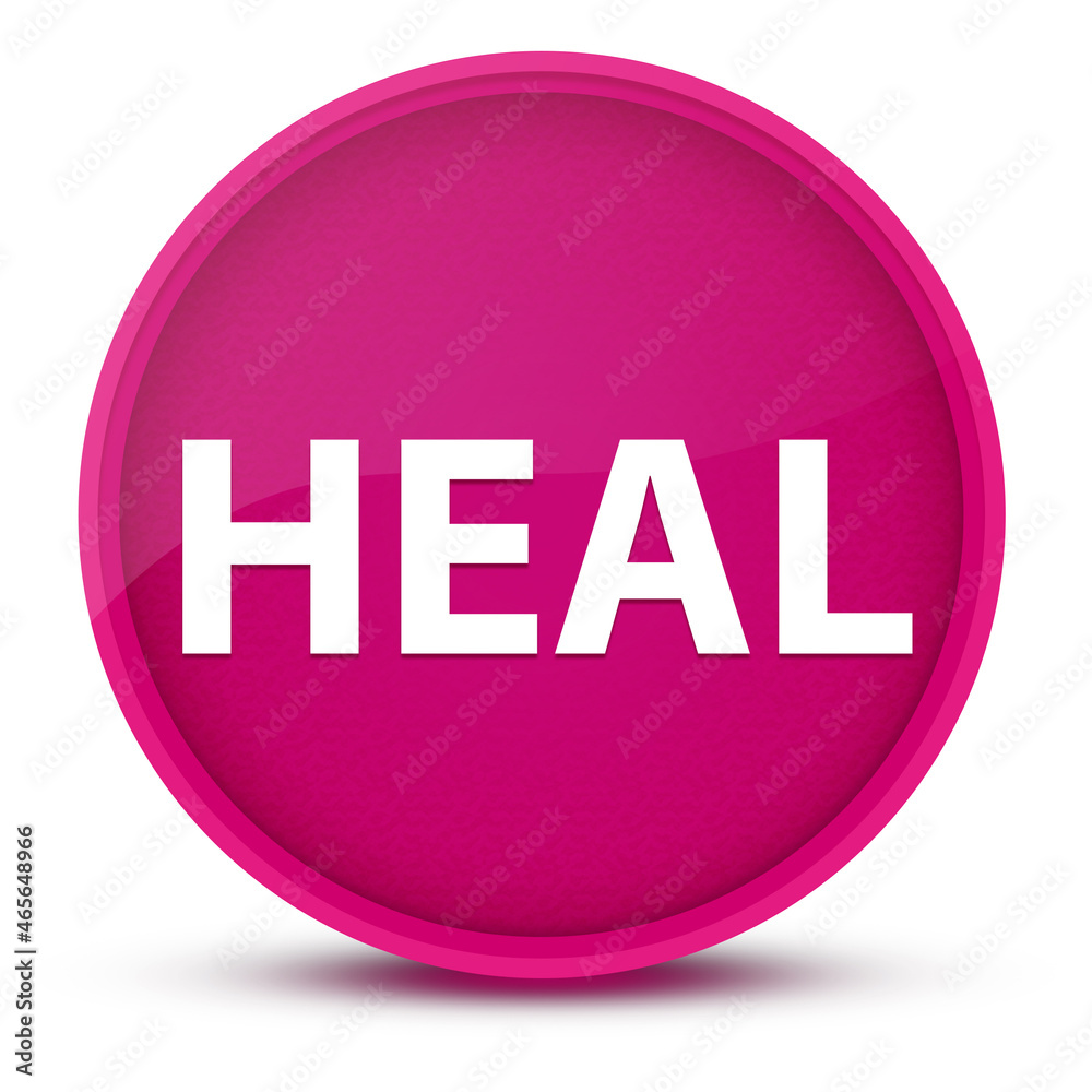 Heal luxurious glossy pink round button abstract Heal luxurious glossy pink round button abstract