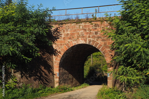 Stary kolejowy most z arką na Dolnym Śląsku, Polska photo