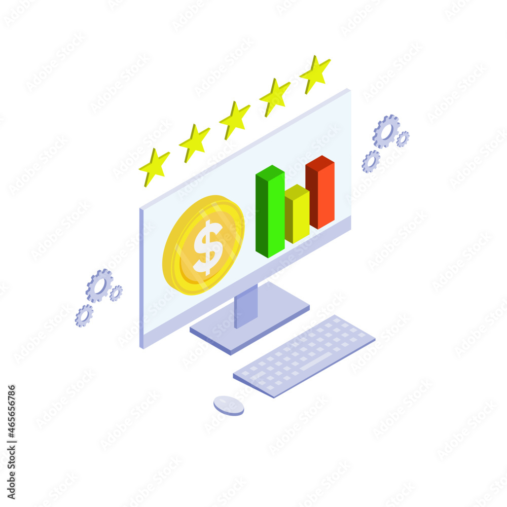 Isometric Financial finance business consulting vector illustration Isometric Financial finance business consulting vector illustration