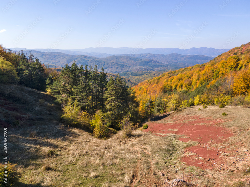 Autumn Landscape of Erul mountain near Kamenititsa peak,  Bulgaria