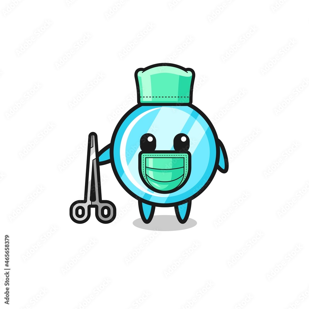 surgeon mirror mascot character surgeon mirror mascot character