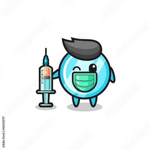 mirror mascot as vaccinator