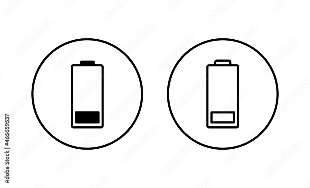 Battery icons set. battery Charging sign. battery charge level Battery icons set. battery Charging sign. battery charge level