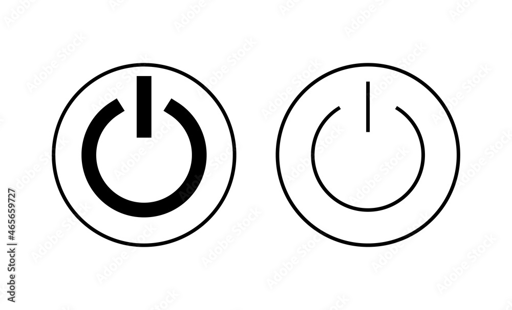 Power icons set. Power Switch sign and symbol. Electric power Power icons set. Power Switch sign and symbol. Electric power