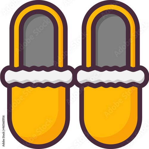 slippers line icon