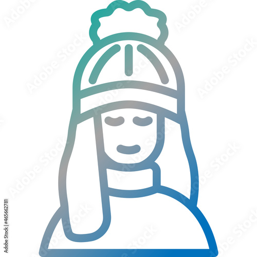 woman gradient icon