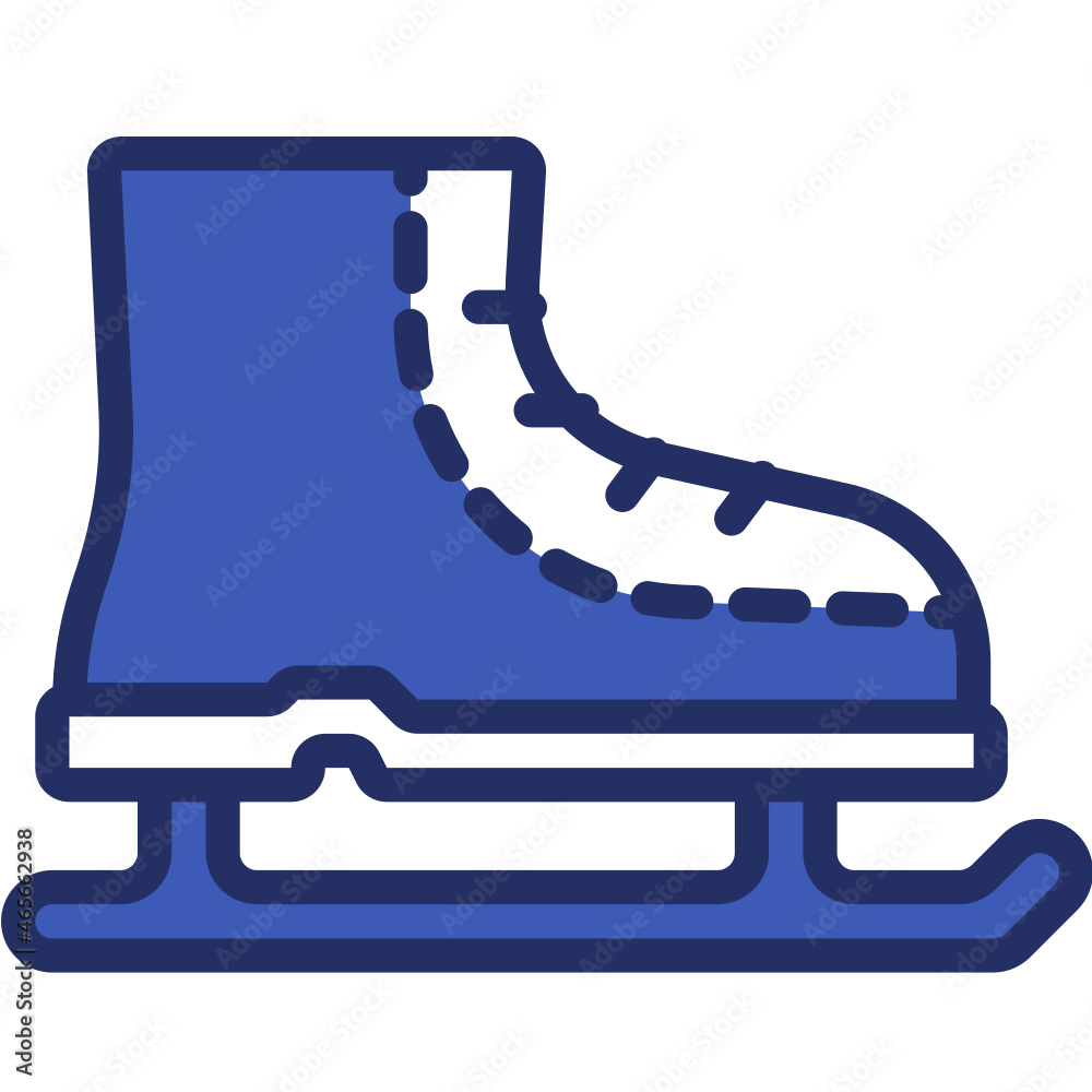 ice skate one color icon ice skate one color icon