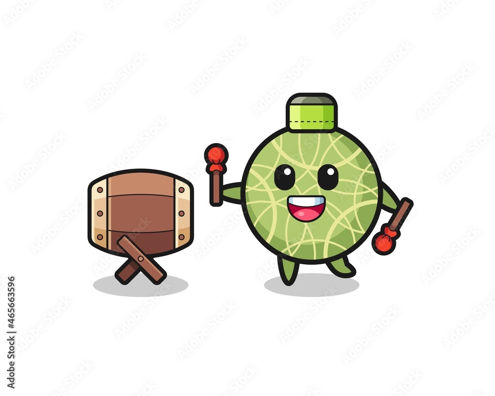 melon muslim cartoon is beating the bedug melon muslim cartoon is beating the bedug