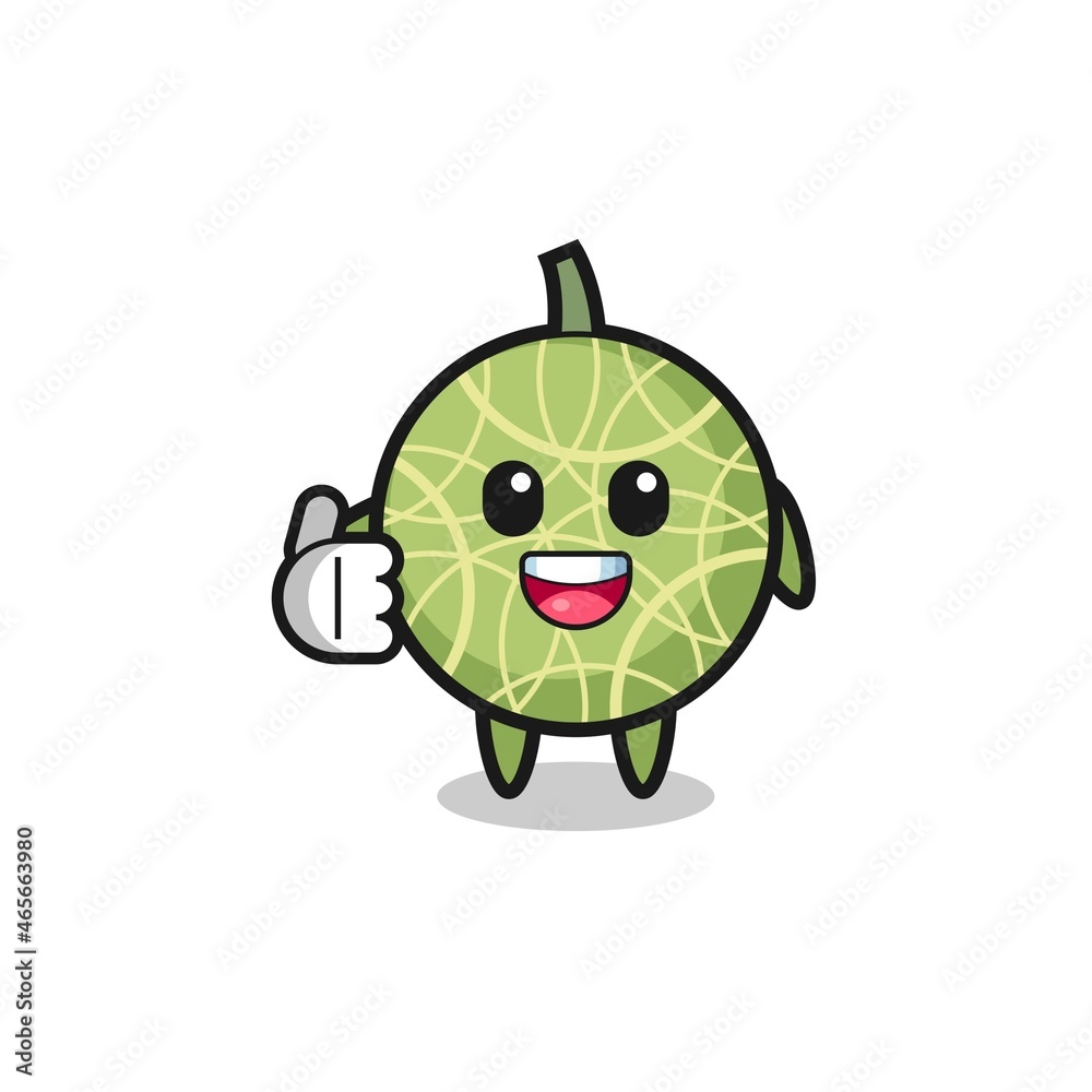 melon mascot doing thumbs up gesture melon mascot doing thumbs up gesture