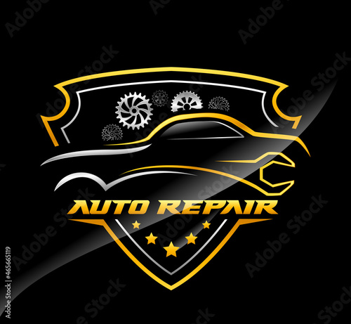 Automotive modern logo, Car service logo, Automotive repair