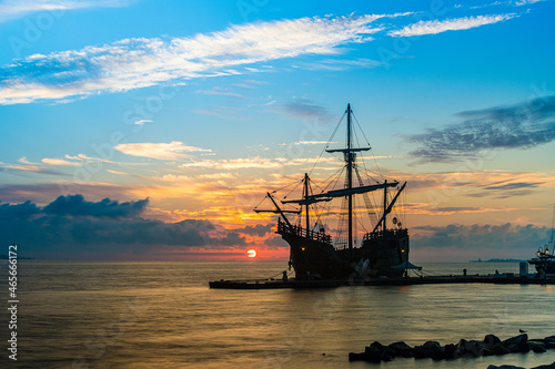 Spanish Galleon at sunrise
