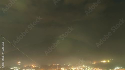 Time Lapse of Mount Gamalama Volcano in Ternate Island City, North Maluku, Indonesia photo