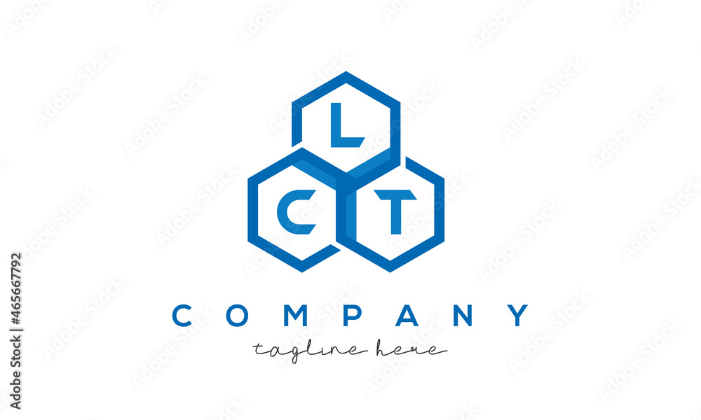 LCT letters design logo with three polygon hexagon logo vector template LCT letters design logo with three polygon hexagon logo vector template