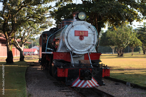 old locomotive 18 Porto Velho rondônia rio madeira estrada de ferro madeira Mamore  photo