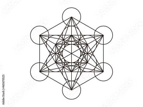 神聖幾何学模様　メタトロンキューブ photo