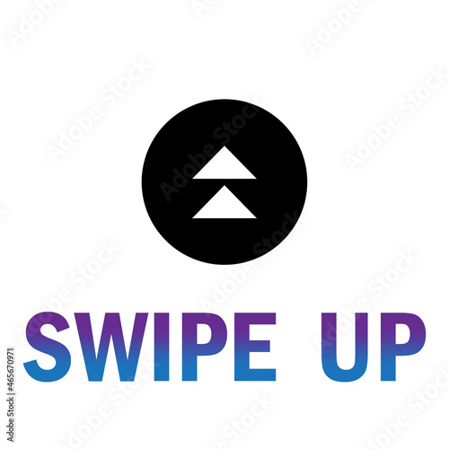 Free Download Swipe up button icon. Communication background. Social media element. Modern art design. Vector illustration. Stock image.  - GFXLoad