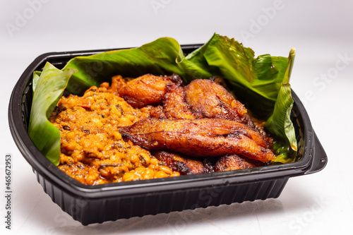 Фотография Gob3 or Gari and beans is a type of dish made of staple foods in Ghana