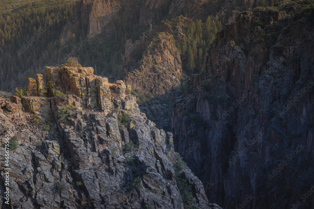 Beautiful views of Black Gunnison Canyon, Colorado.