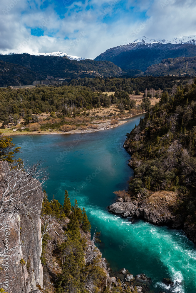 View of the river canyon from the heights