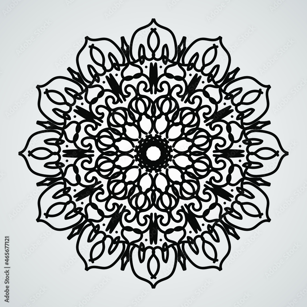 decorative concept abstract mandala illustration. EPS 10
