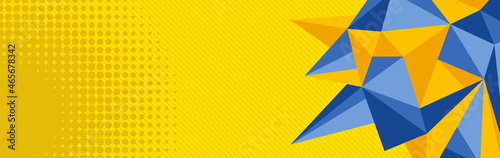 Modern yellow background with stripes. vector abstract background hipster futuristic graphic, texture design, bright poster, banner yellow and blue.