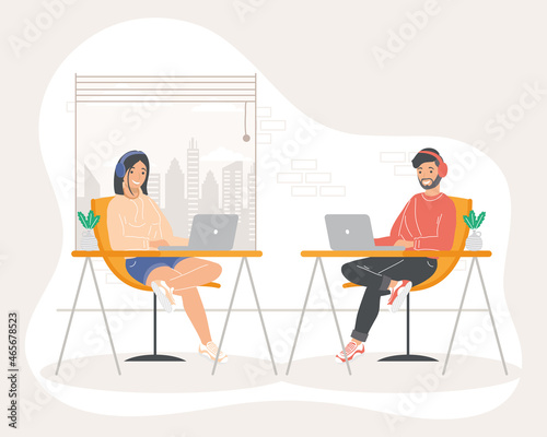 coworkers couple characters