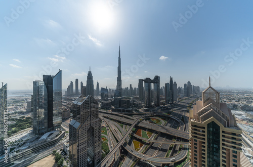 City Skyline and cityscape in Dubai. UAE