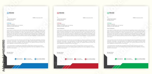 Awesome letterhead design, Abstract modern Letterhead Design Template, Creative pad design, Newsletter design template
