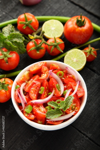 Homemade delicious organic tomato salad,  © susansam90