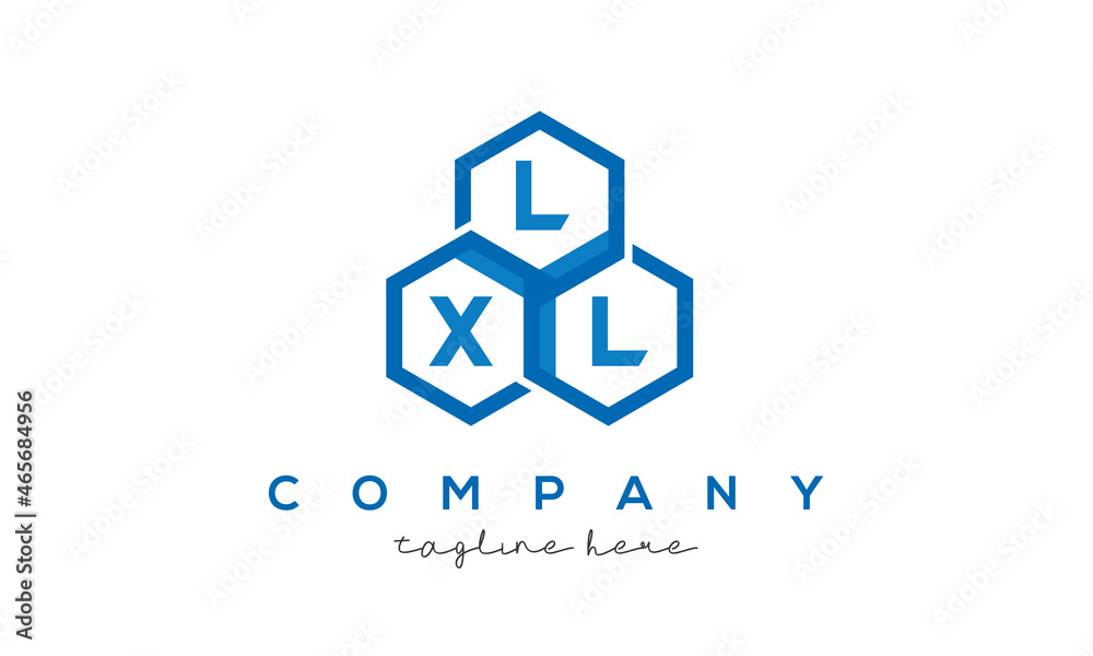 LXL letters design logo with three polygon hexagon logo vector template LXL letters design logo with three polygon hexagon logo vector template