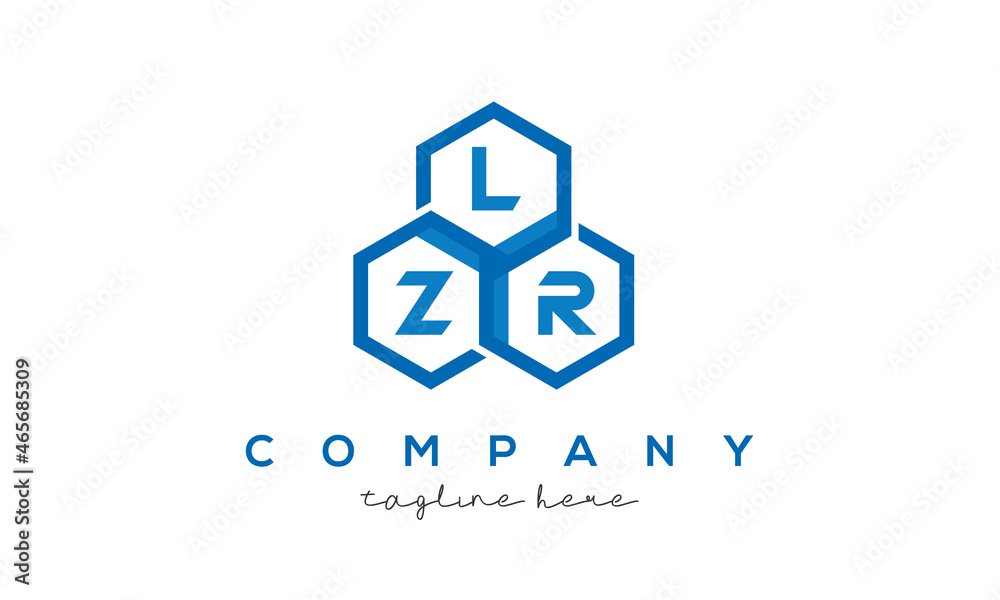 LZR letters design logo with three polygon hexagon logo vector template LZR letters design logo with three polygon hexagon logo vector template