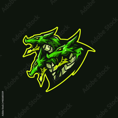 Hydra Dragon Esport Mascot Logo