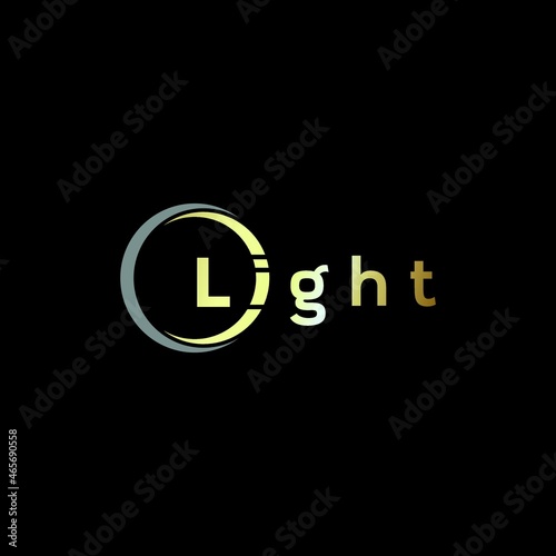 i letter with circle business logo design vector