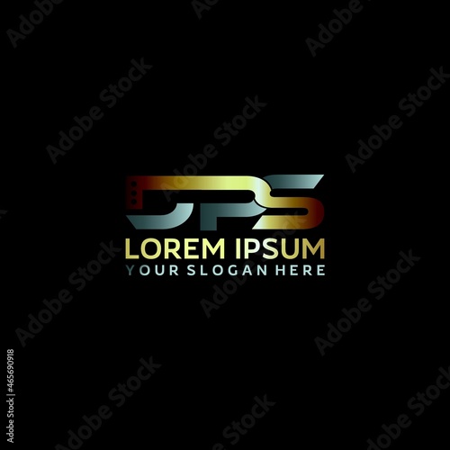 DPS letter business logo design vector