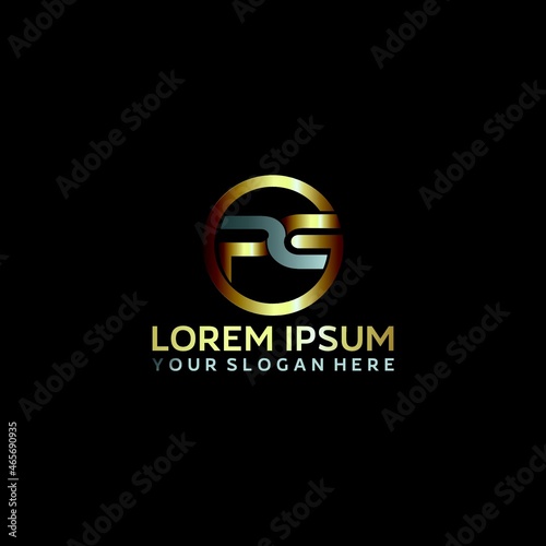 PC PCG letter business logo design vector