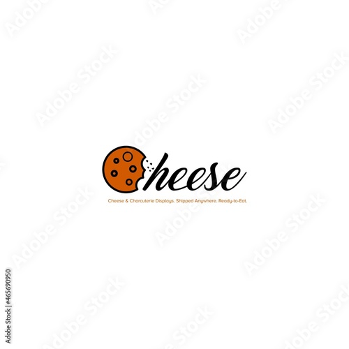 business cheese logo design vector