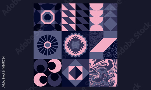 Abstract vector pattern with geometric shape.s.Composition of graphic elements.Useful for web design, business presentation, website header, invitation background, print item.