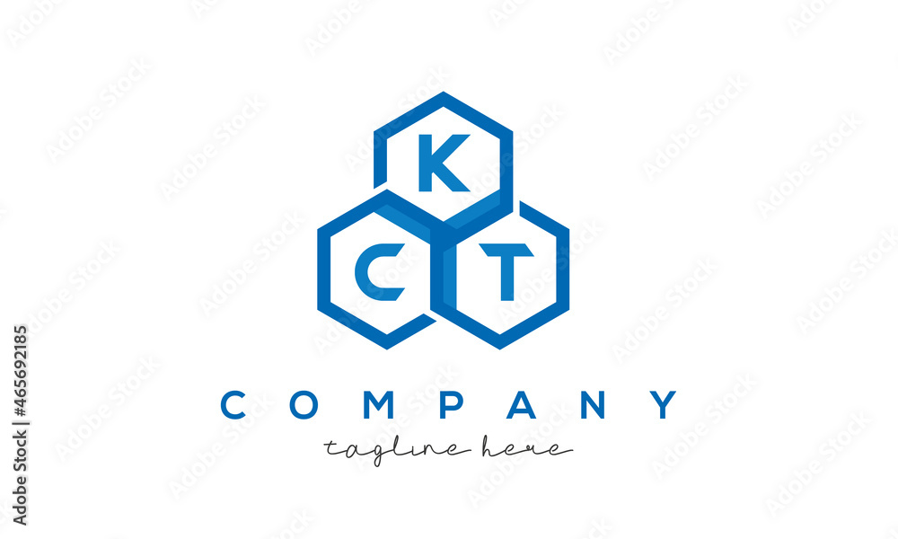 KCT letters design logo with three polygon hexagon logo vector template KCT letters design logo with three polygon hexagon logo vector template