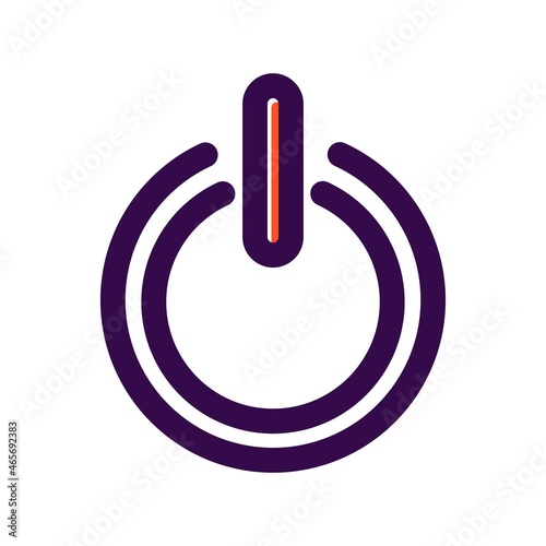 Shutdown Filled Vector Icon Design