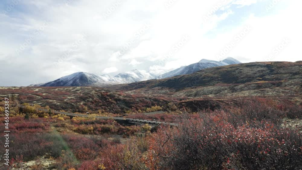 Stunning scenic view of the alpine tundra filmed in northern Canada Stunning scenic view of the alpine tundra filmed in northern Canada