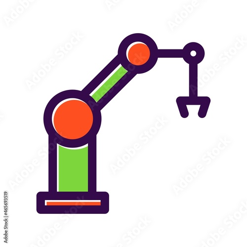 Robotic Filled Vector Icon Design